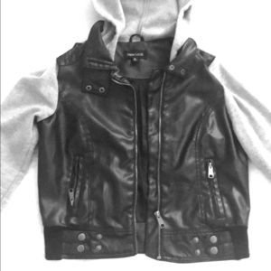Faux leather jacket